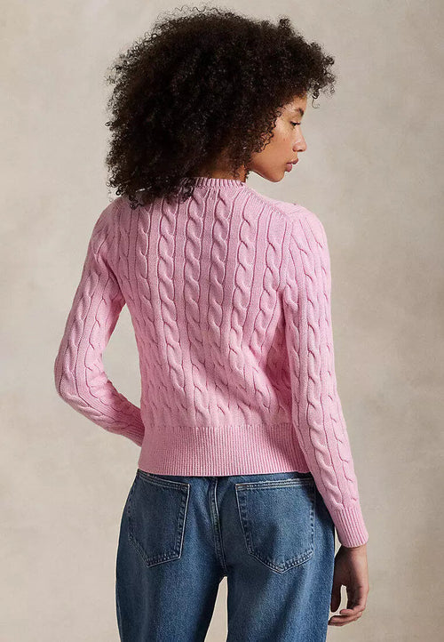 Cardigan aus Baumwolle im Zopfstrick